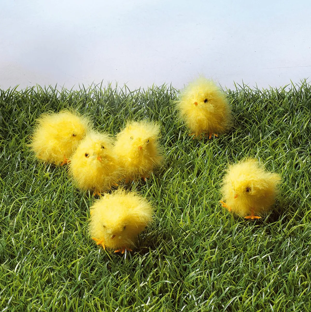 Decoración De Animales|Decoración De Pascua>DecoWoerner Pollitos Decorativos, 9 Cm, 6 Piezas amarillo