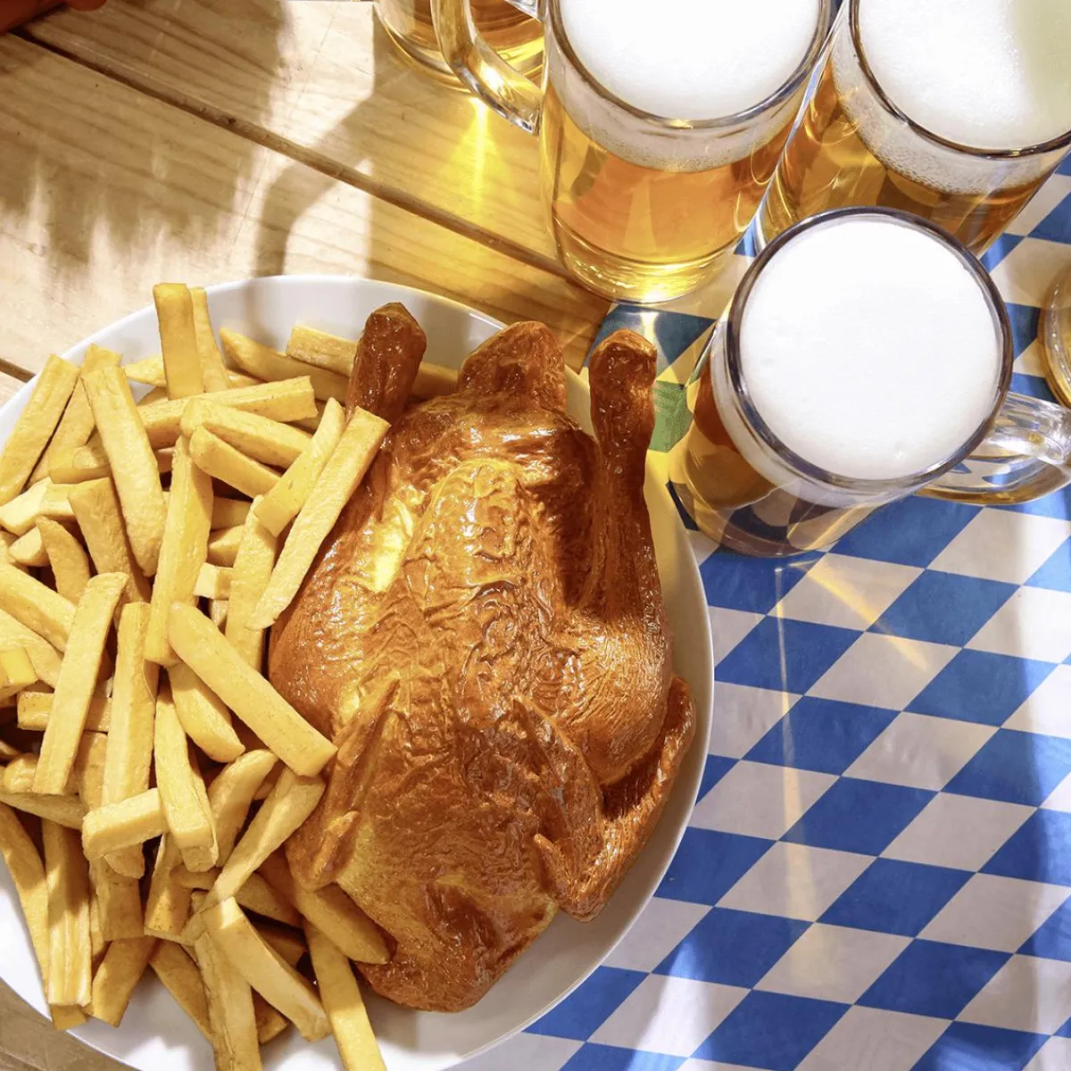Decoración Temática|Platos Y Comida Rápida>DecoWoerner Pollo Asado Alimento De Imitación 23 Cm marrón