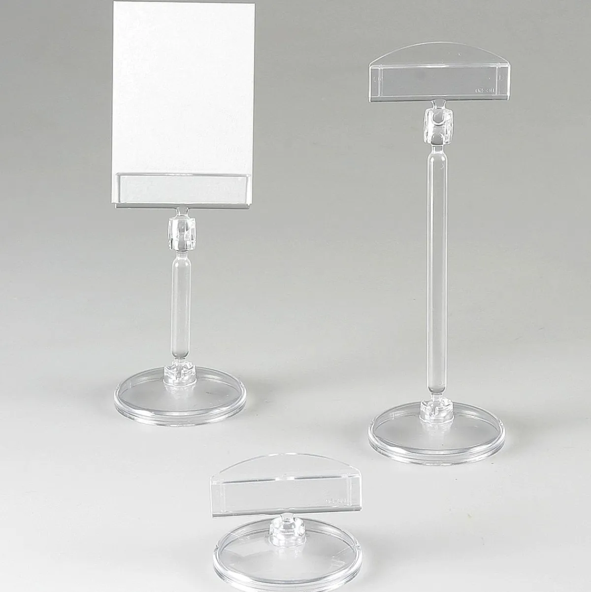 Etiquetaje>DecoWoerner Portaetiquetas De Precio Con Inserto, 10 Cm De Altura transparente