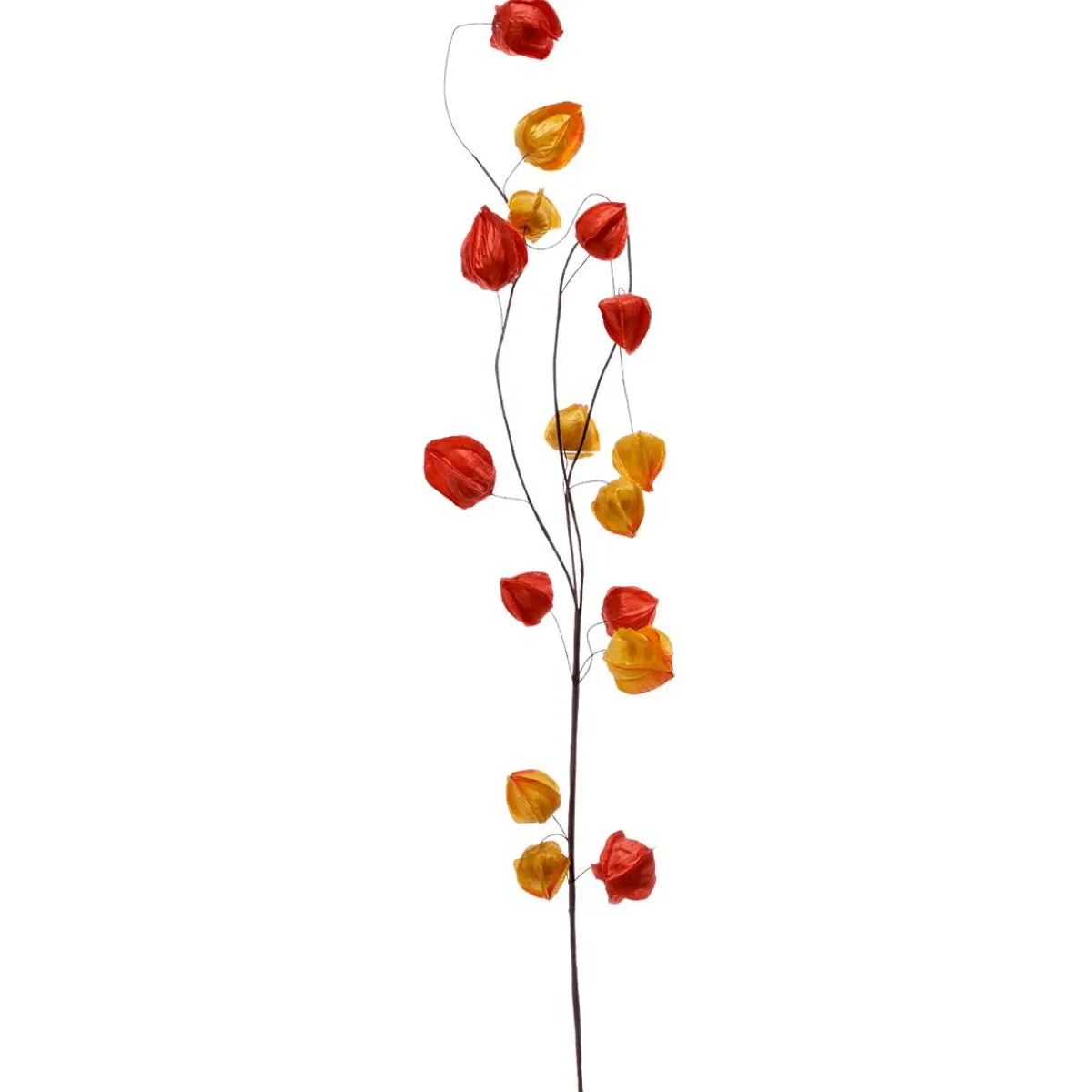 Decoración De Otoño|Ramas Y Ramitas>DecoWoerner Rama Artificial De Physalis, 80 Cm naranja