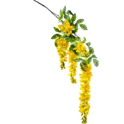 Ramas Y Ramitas|Decoración De Primavera>DecoWoerner Rama Artificial Wisteria Laburnum, 140 Cm, amarillo