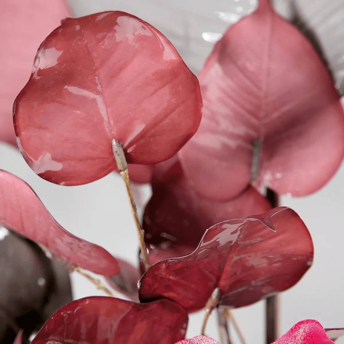 Decoración De Otoño>DecoWoerner Rama Con Fronda Artificial 60 Cm Burdeos rojo