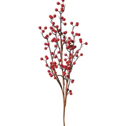 Decoración De Otoño|Ramas Y Ramitas>DecoWoerner Rama De Bayas Artificial Roja, 70 Cm rojo