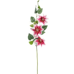 Ramas Y Ramitas>DecoWoerner Rama De Clemátide Artificial 15 X 7 X 80 Cm rosa