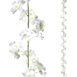 Decoración De Primavera|Guirnaldas Y Vides>DecoWoerner Rama De Flores De Cerezo Decorativas Blanca, 180 Cm blanco