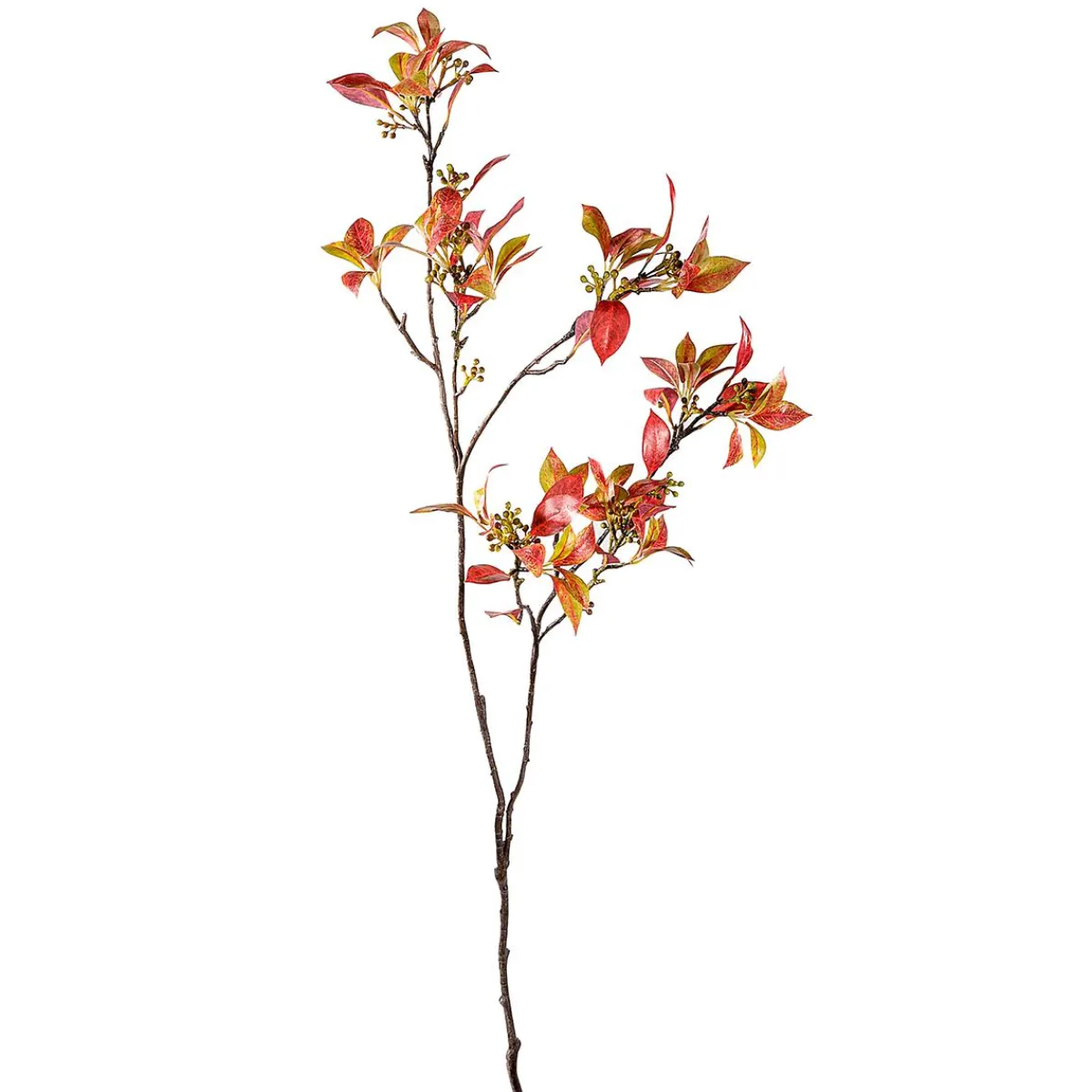Decoración De Otoño|Ramas Y Ramitas>DecoWoerner Rama De Follaje Otoñal Con Bayas 114 Cm marrón