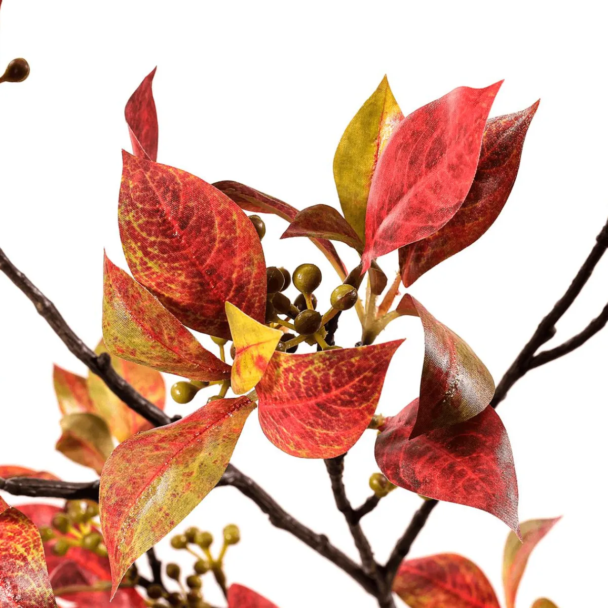 Decoración De Otoño|Ramas Y Ramitas>DecoWoerner Rama De Follaje Otoñal Con Bayas 114 Cm marrón
