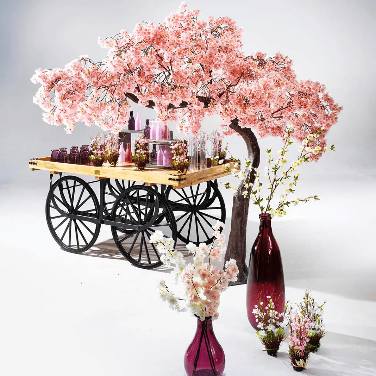 Ramas Y Ramitas>DecoWoerner Rama Decorativa Con Flores De Cerezo , 105 Cm rosa