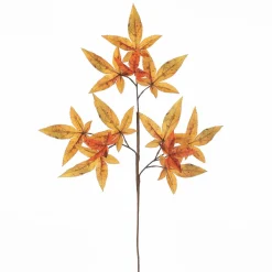 Decoración De Otoño|Ramas Y Ramitas>DecoWoerner Ramas Artificiales De Arce 2 Piezas 81 Cm amarillo