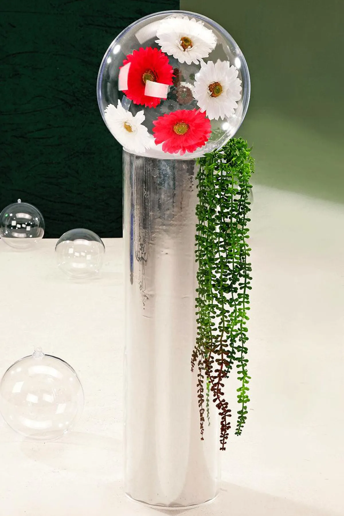 Plantas Verdes|Plantas Colgantes>DecoWoerner Ramas Artificiales Senecio Planta Guisante verde