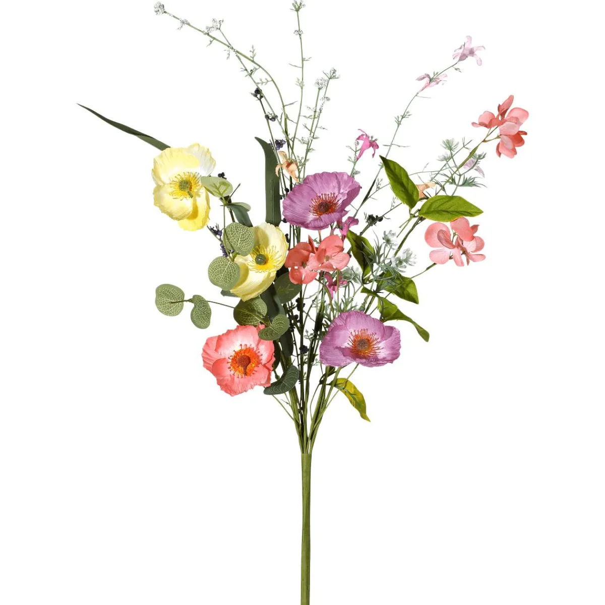 Ramas Y Ramitas|Ramos Y Coronas De Flores>DecoWoerner Ramo Artificial De Cosmea Y Cerezo En Flor 22 X 10 X 54 Cm rosa