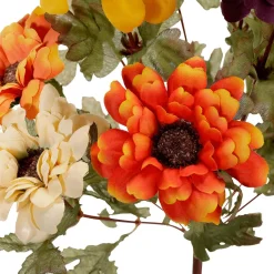 Decoración De Otoño|Ramos Y Coronas De Flores>DecoWoerner Ramo De Flores Artificiales Zinnias, Altura 37 Cm multicolor