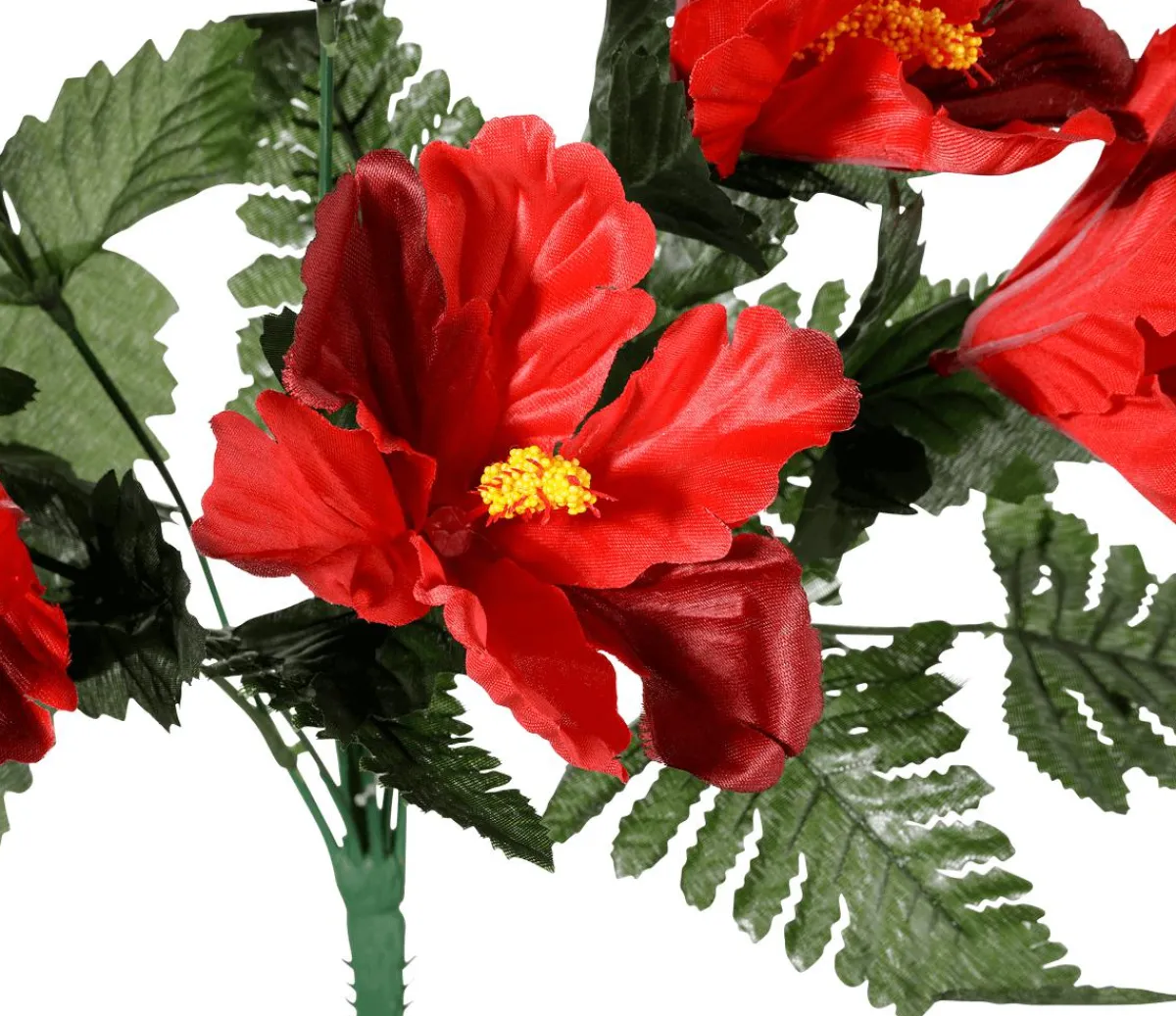 Decoración De Verano|Ramos Y Coronas De Flores>DecoWoerner Ramo De Hibisco Artificial, 46 Cm, rojo