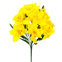 Decoración De Pascua|Decoración De Primavera>DecoWoerner Ramo De Narcisos Artificiales 38 Cm amarillo