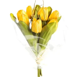 Decoración De Primavera|Ramos Y Coronas De Flores>DecoWoerner Ramo De Tulipanes Artificial , 30 Cm amarillo