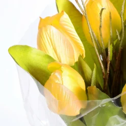 Decoración De Primavera|Ramos Y Coronas De Flores>DecoWoerner Ramo De Tulipanes Artificial , 30 Cm amarillo
