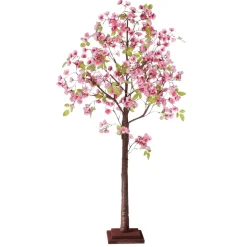 Árboles Artificiales>DecoWoerner Árbol Artificial De Cerezos En Flor Con Soporte 120 Cm rosa