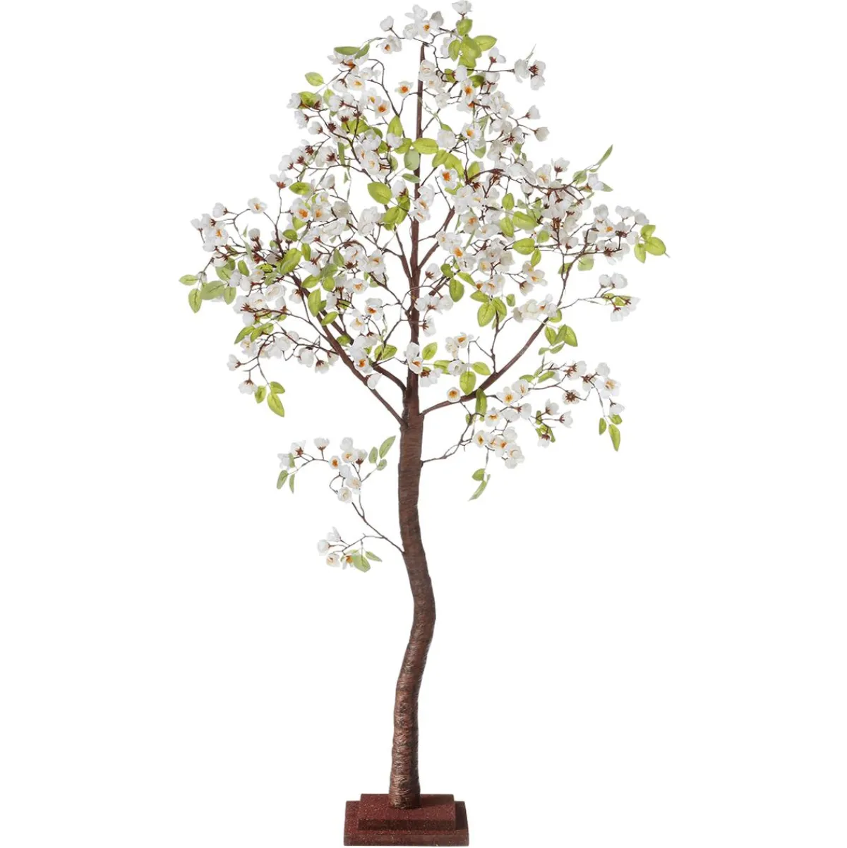 Árboles Artificiales>DecoWoerner Árbol Artificial En Flor De Cerezo Con Soporte 120 Cm blanco