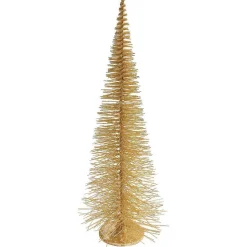 Decoración Navideña Xxl|Figuras De Navidad>DecoWoerner Árbol De Cepillo , 120 Cm oro