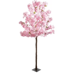 Decoración De Primavera|Árboles Artificiales>DecoWoerner Árbol De Cerezo Artificial Con Placa De Soporte, 180 Cm rosa