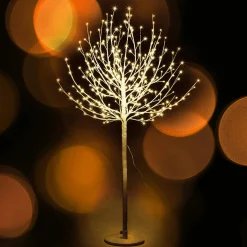 Decoración De Invierno|Árboles Artificiales>DecoWoerner Árbol De Luces LED, 150 Cm blanco