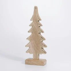 Decoración De Otoño|Figuras De Navidad>DecoWoerner Árbol De Madera De Mango 30 X 12 X 5 Cm Madera natural