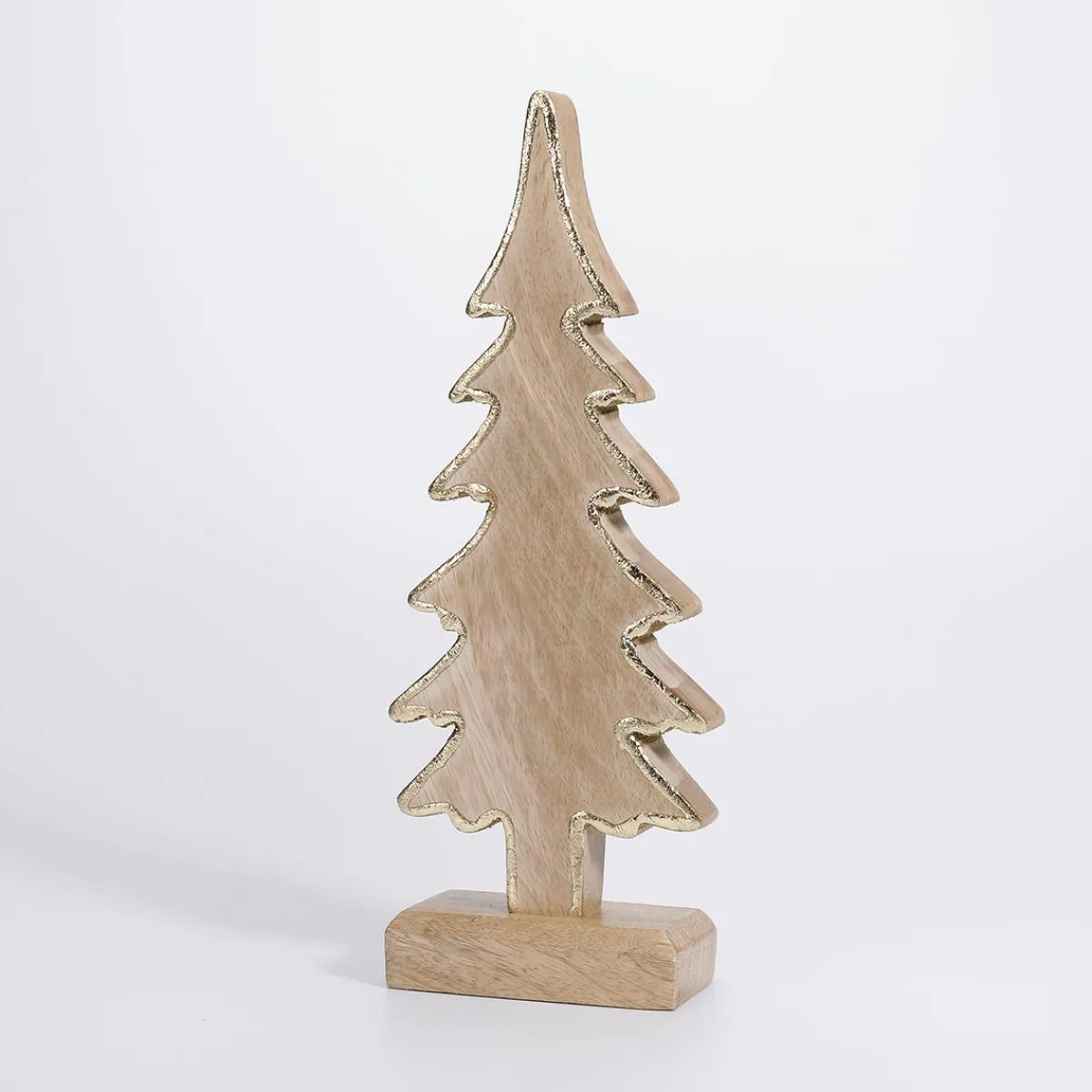 Decoración De Otoño|Figuras De Navidad>DecoWoerner Árbol De Madera De Mango 30 X 12 X 5 Cm Madera natural