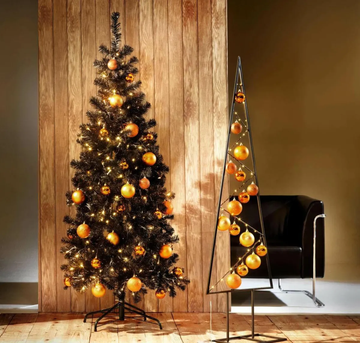 Figuras De Navidad>DecoWoerner Árbol De Metal Altura 120 Cm negro