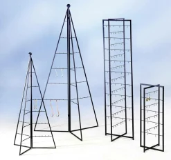 Expositores Para Tiendas|Figuras De Navidad>DecoWoerner Árbol De Metal Altura 120 Cm negro