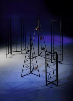 Expositores Para Tiendas|Figuras De Navidad>DecoWoerner Árbol De Metal Altura 180 Cm negro