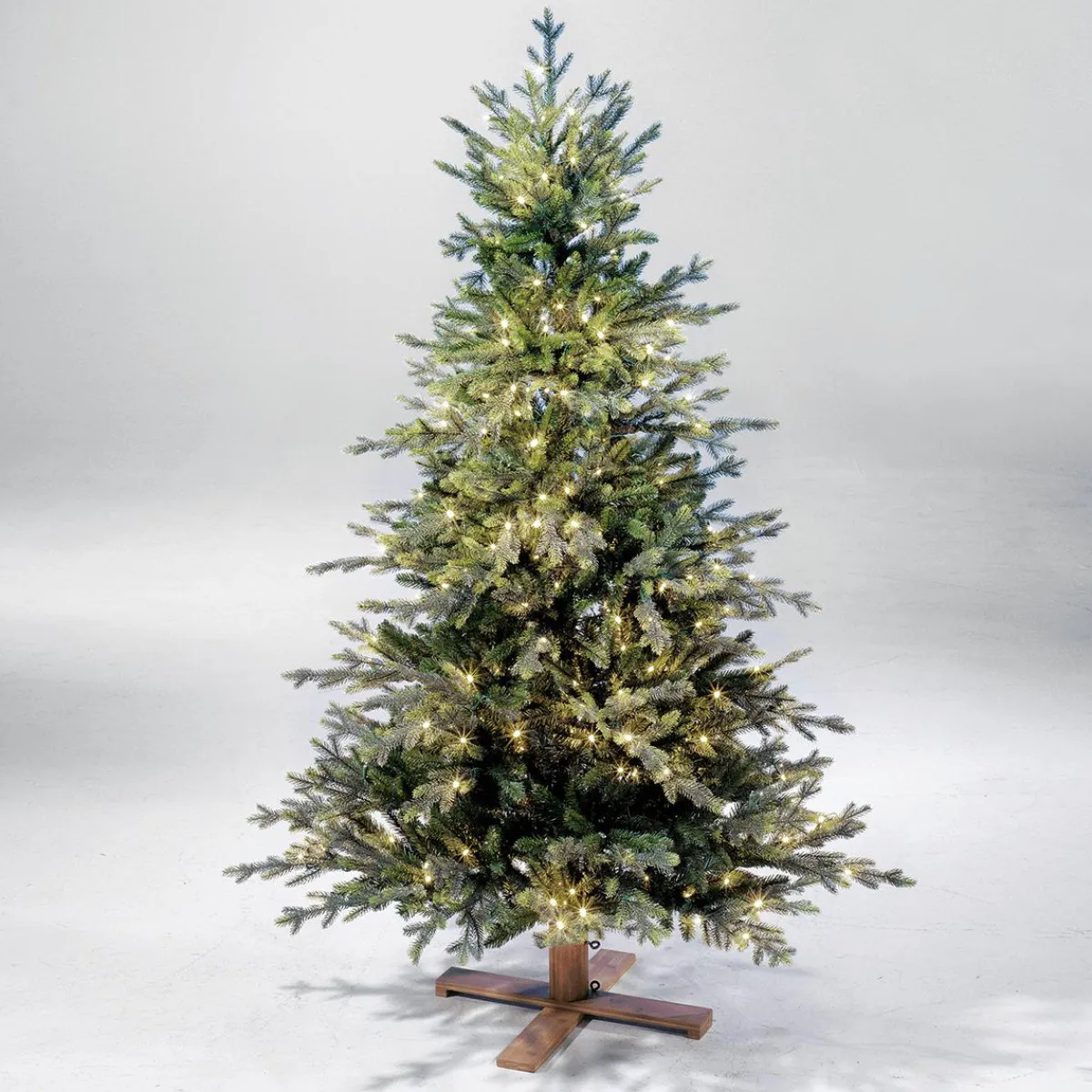 Árboles De Navidad Artificiales>DecoWoerner Árbol De Navidad Artificial Abeto Douglas Con LED 210 Cm verde