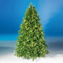 Árboles De Navidad Artificiales>DecoWoerner Árbol De Navidad Artificial Nordmann Abeto Con LED 300 Cm verde