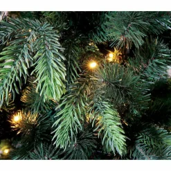 Árboles De Navidad Artificiales>DecoWoerner Árbol De Navidad Artificial Abeto Noble Con LED 180 Cm verde