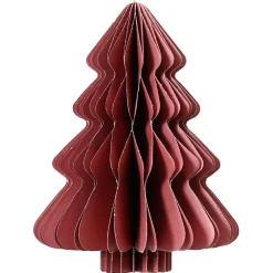 Decoración Temática|Figuras De Navidad>DecoWoerner Árbol De Navidad Deluxe De Papel De Nido De Abeja De 40 Cm rojo