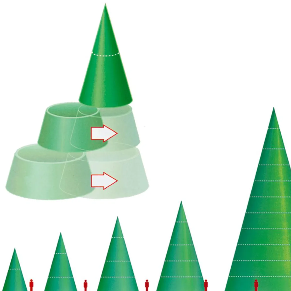 Árboles Gigantescos>DecoWoerner Árbol Gigante Sin Iluminación, Altura: 1.000 Cm verde