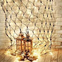 Luces De Navidad>DecoWoerner Red De Luces LED Para Uso Profesional Sistema IP67, 200 LED, 250 X 120 Cm, Sin Cable