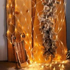 Luces De Navidad>DecoWoerner Red De Luces LED Para Uso Profesional Sistema IP67, 200 LED, 250 X 120 Cm, Sin Cable