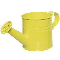 Decoración De Verano|Decoración De Primavera>DecoWoerner Regadera Metálica Vintage Amarilla Galvanizada 22 Cm amarillo