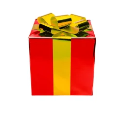 Figuras De Navidad|Decoración Navideña Xxl>DecoWoerner Regalo De Navidad 40 Cm Con Lazo Dorado rojo