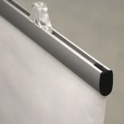 Expositores Para Tiendas|Ayudas Y Herramientas De Decoración>DecoWoerner Regleta De Sujeción, Longitud 120 Cm plata