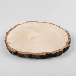 Decoración Natural>DecoWoerner Rodaja Decorativa De Madera De Abedul De Unos 30 Cm De Diámetro Madera natural