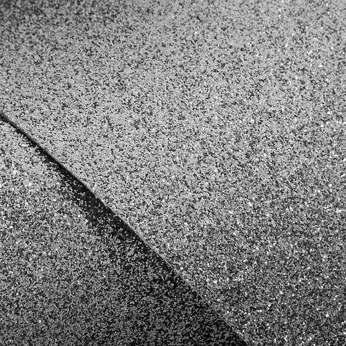 Láminas Y Películas Decorativas>DecoWoerner Rollo De Película Adhesiva Gris Oscuro Con Purpurina De 50 Cm X 5 M plata
