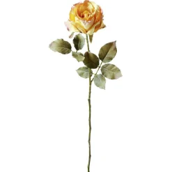 Decoración Temática|Flores Artificiales>DecoWoerner Rosa Artificial , 60 Cm amarillo