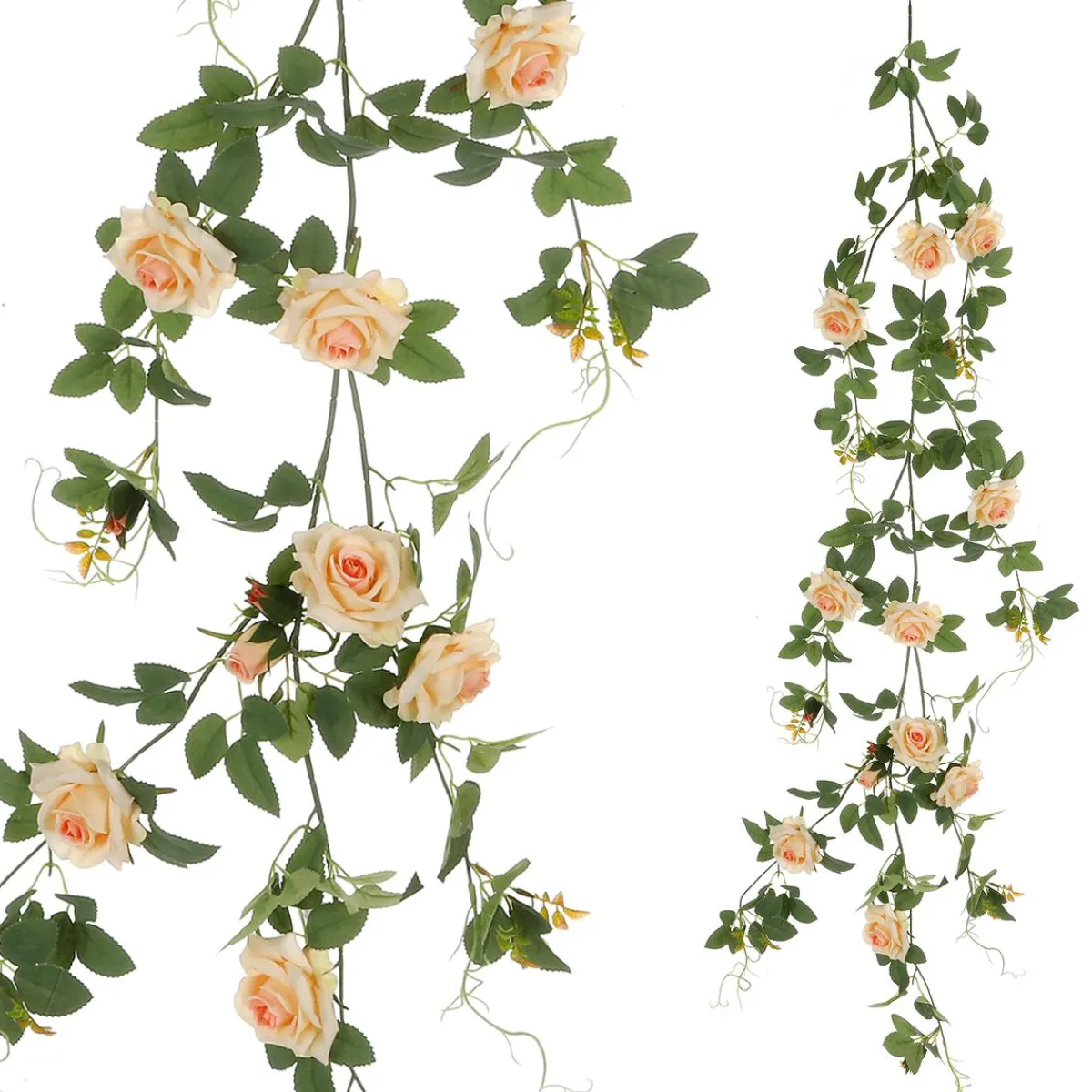 Decoración Temática|Guirnaldas Y Vides>DecoWoerner Rosal Artificial Albaricoque, 125 Cm naranja
