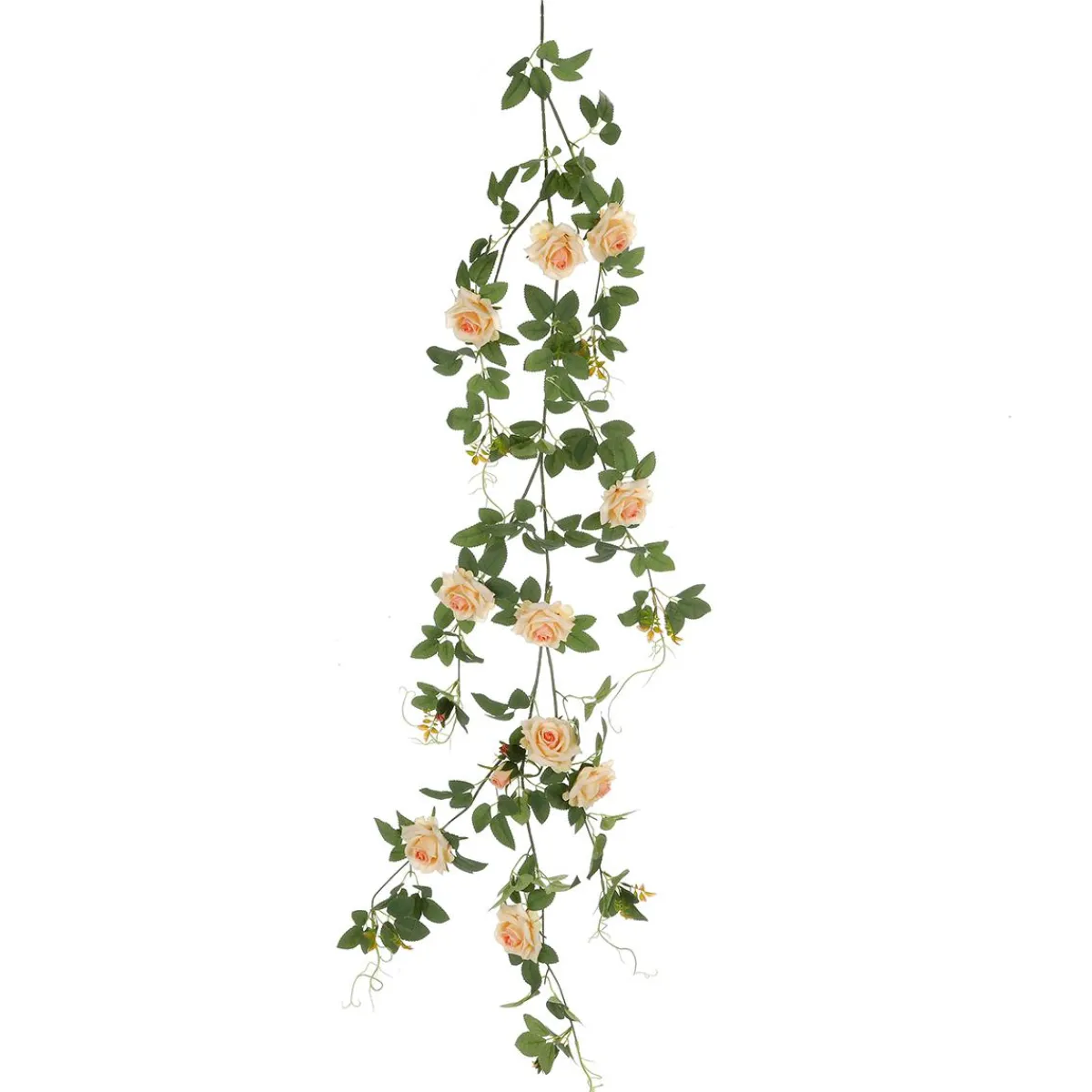 Decoración Temática|Guirnaldas Y Vides>DecoWoerner Rosal Artificial Albaricoque, 125 Cm naranja