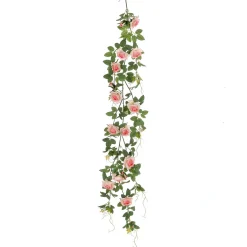 Guirnaldas Y Vides|Flores Artificiales>DecoWoerner l Artificial , 125 Cm Con Azada rosa