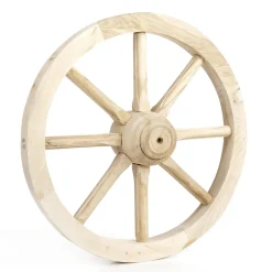 Decoración Natural|Decoración Temática>DecoWoerner Rueda De Carro Decorativa De Madera 40 Cm Madera natural