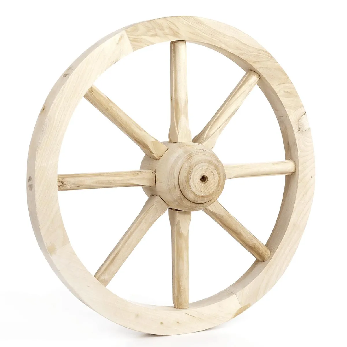 Decoración Natural|Decoración Temática>DecoWoerner Rueda De Carro Decorativa De Madera 40 Cm Madera natural
