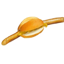 Decoración Temática|Platos Y Comida Rápida>DecoWoerner Salchichas En Un Bollo Maniquíes marrón