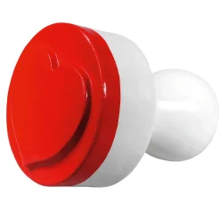 Decoración Temática>DecoWoerner Sello De Corazón Decorativo Ø 25 Cm rojo